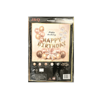 J&Q Kit d’anniversaire en bronze/rose