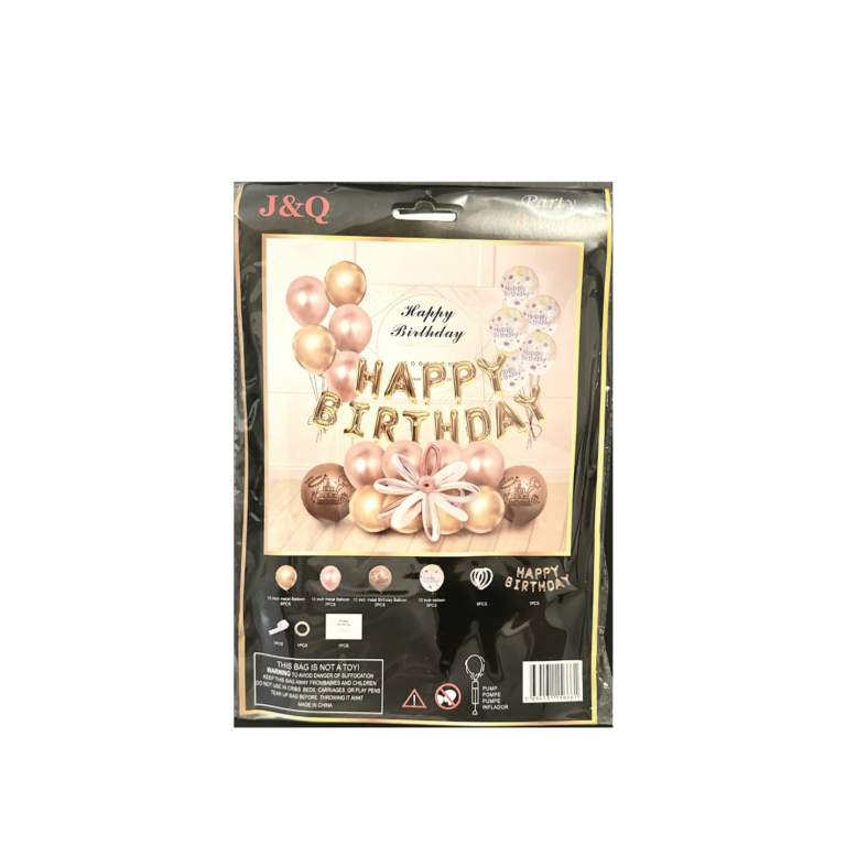 J&Q Kit d'anniversaire en bronze/rose