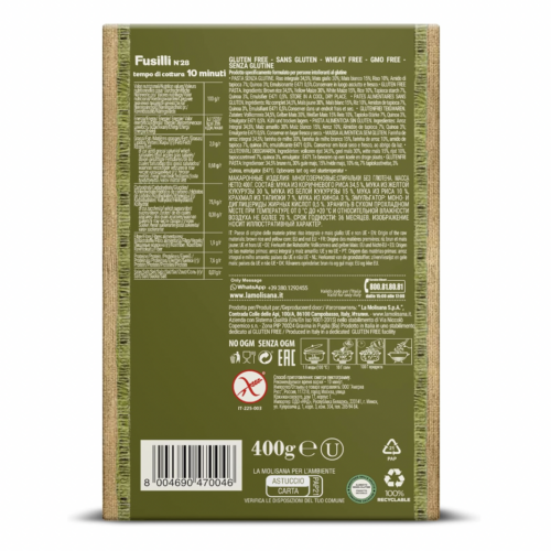 La Molisana Fusilli sans gluten N.28 - 400 g