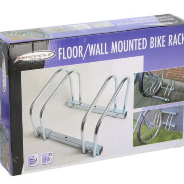 Support à vélo au sol double