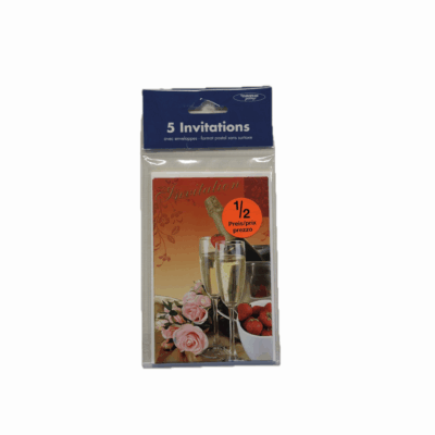 Carte de voeux - Invitation 2 x5 avec enveloppes