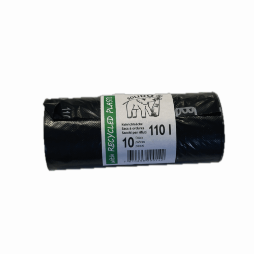 Sac poubelle non-taxé noir 110l
