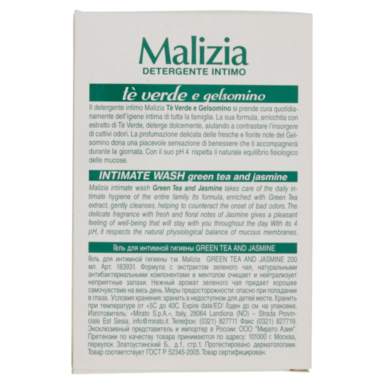 Malizia Nettoyant Intime Thé vert - 200 ml