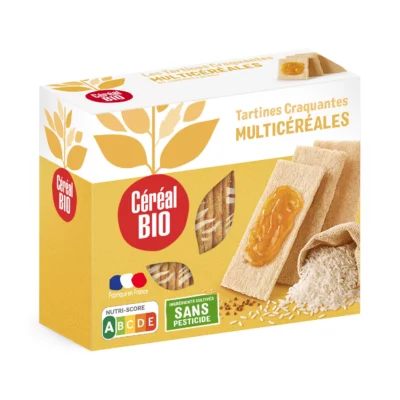 Céréal Bio Biscottes tartines multicéréales - 145g