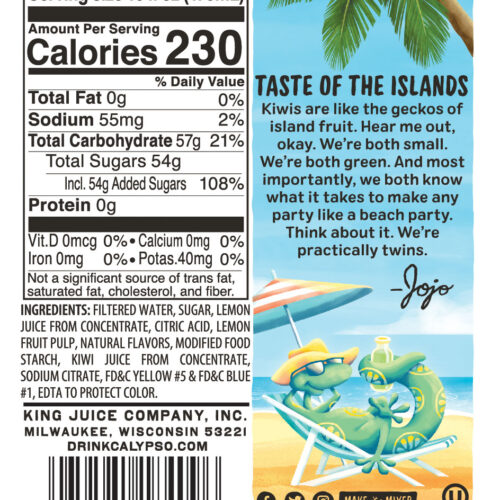 Calypso Kiwi Lemonade - 500ml