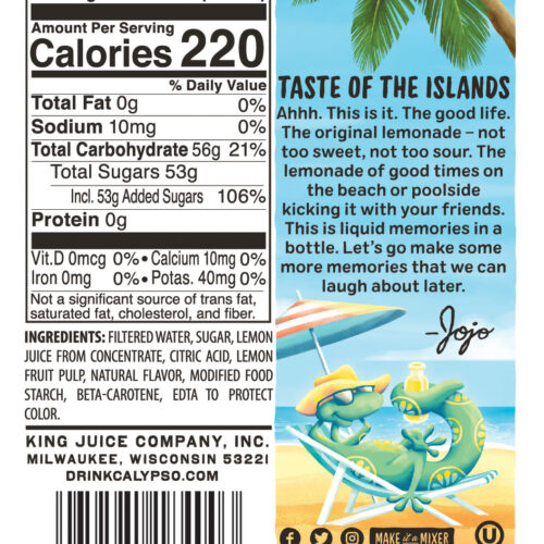 Calypso Original Lemonade - 500ml