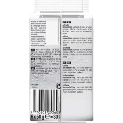 Sheba Délices du jour Viande - 6x50g