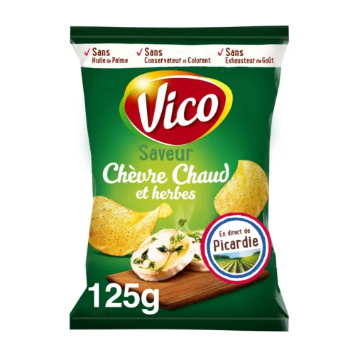Vico Chips chèvre chaud & herbes - 125g