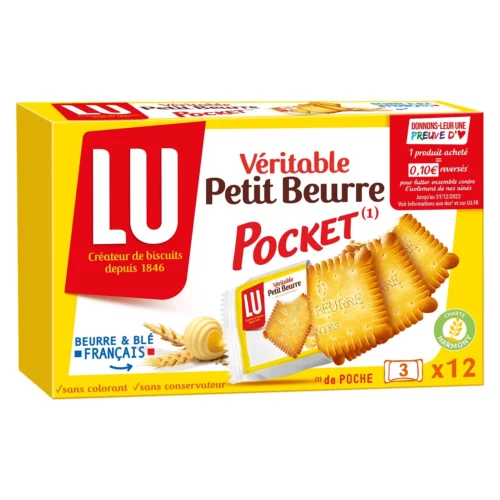 Lu Biscuits Véritable Petit Beurre Pocket x12 - 300g