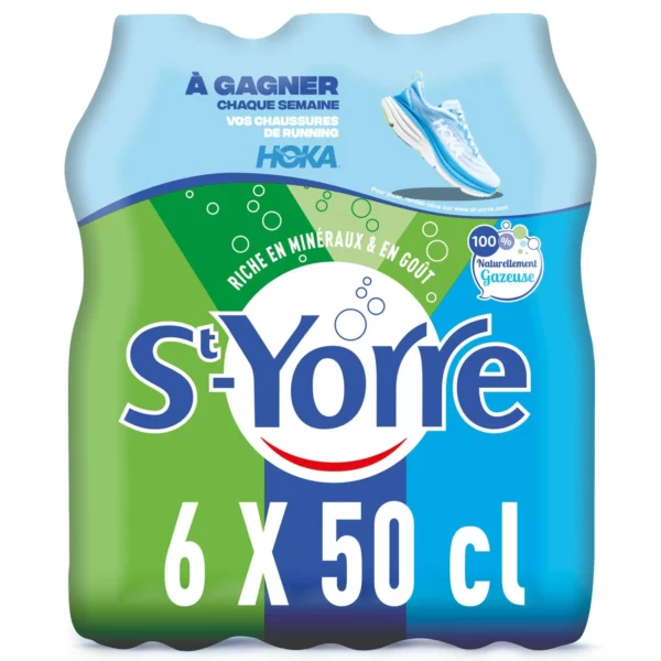 St-Yorre eau minérale naturelle gazeuse - 6x50cl