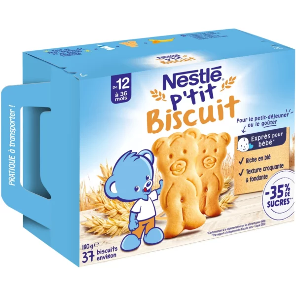 Nestlé P'tit biscuit 12 à 36 mois - 180g