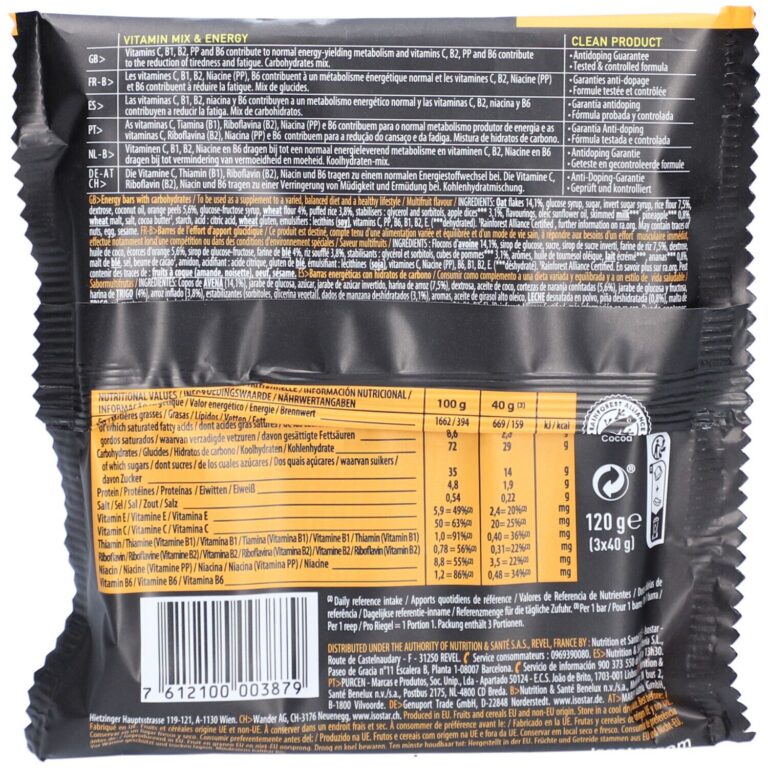 Isostar barres énergétiques multifruit - 60g