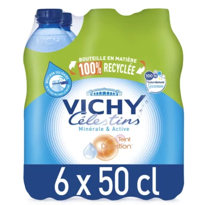 Vichy Célestins Eau gazeuse minérale naturelle - 6x50cl