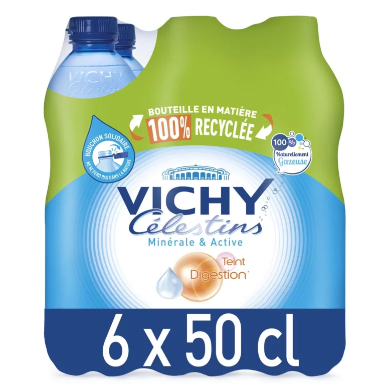 Vichy Célestins Eau gazeuse minérale naturelle - 6x50cl