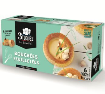 3 TOQUES Bouchées feuilletées à garnir – 2×3 pcs