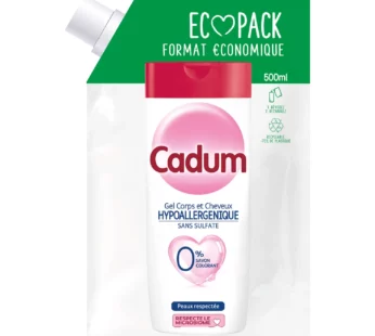 Recharge Gel Douche Hypoallergénique 0% Cadum – 500ml