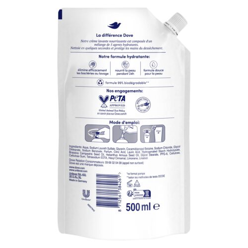 Savon Liquide Soin Des Mains Dove - 500ml