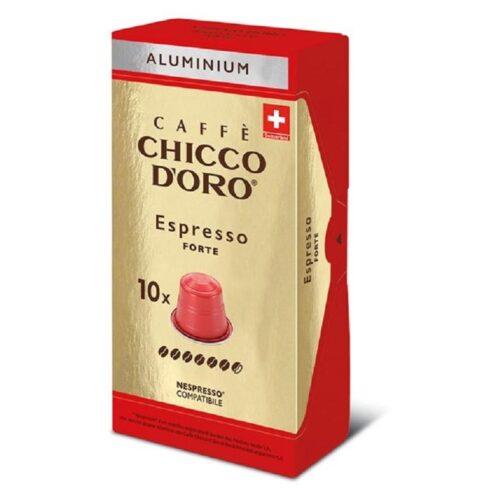 Chicco D'Oro Capsules Aluminium Espresso Forte -10x