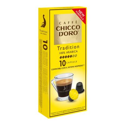 Chicco D'Oro Capsules de Café Tradition 100% Arabica -10x