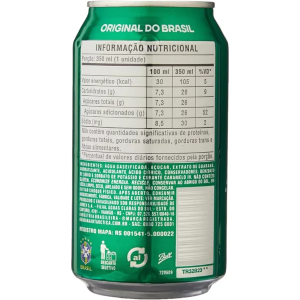 Guaraná Antarctica Boisson au extrait du guarana - 33cl – Image 2