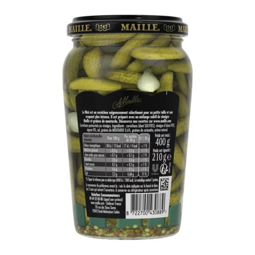 Cornichons mini croquants MAILLE - 210g