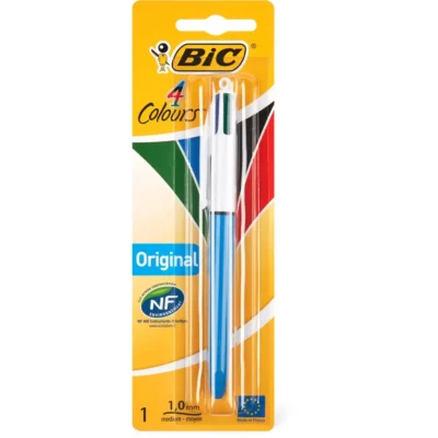 Stylo-bille rétractable BIC 4 Couleurs