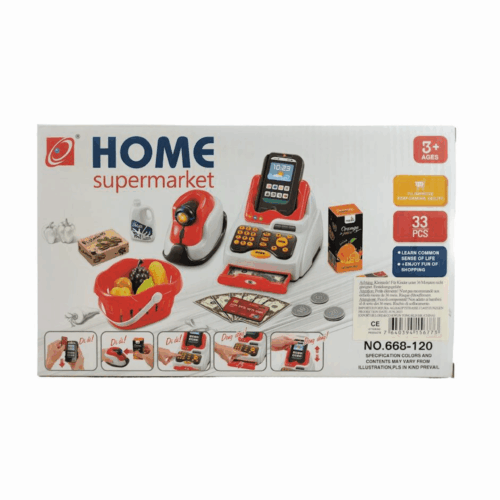 Set de jeu caisse de supermarché avec caisse