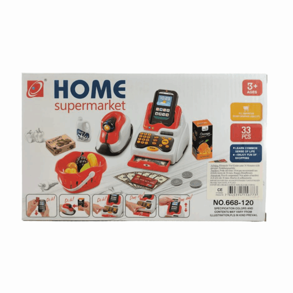 Set de jeu caisse de supermarché avec caisse