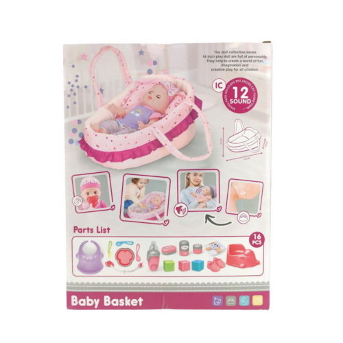 Poupée bébé 35cm avec accessoires