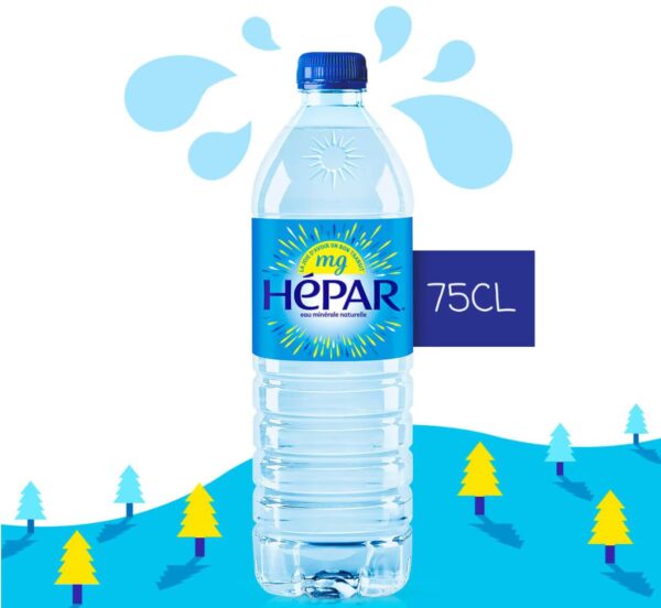 Eau minérale naturelle Hépar - 75cl