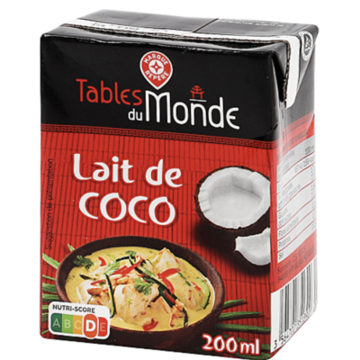 Lait de coco Tables du Monde - 200ml