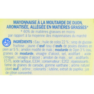 Mayonnaise à la moutarde de Dijon allégée - 450g