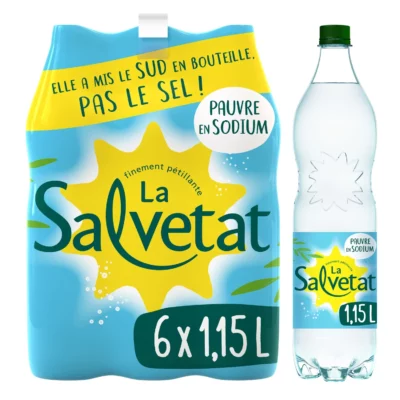 Eau gazeuse Salvetat - 6x1,15L