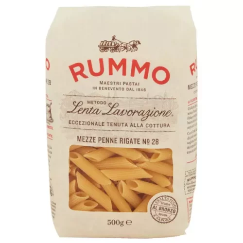 RUMMO Pâtes Mezze Penne Rigate N°28 – 500 g