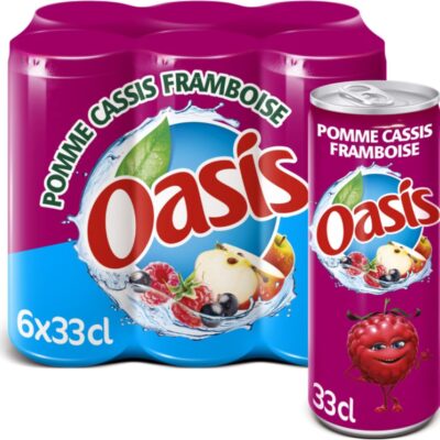 Oasis Pommes cassis & framboises - 6x33cl